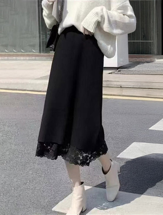 リバーシブルレーススカート