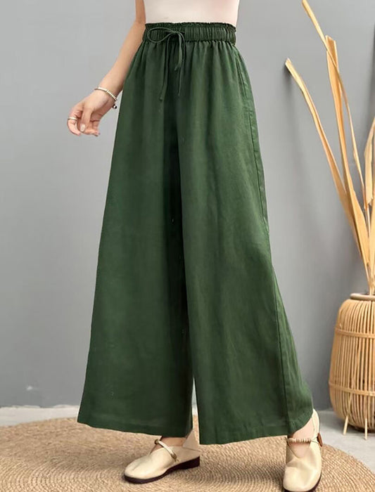 リネンワイドパンツ