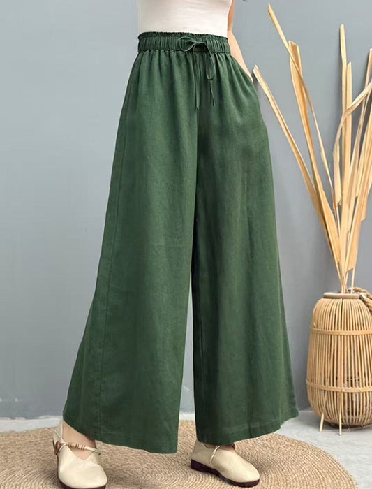 リネンワイドパンツ