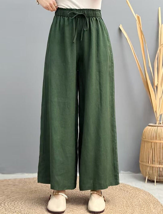 リネンワイドパンツ