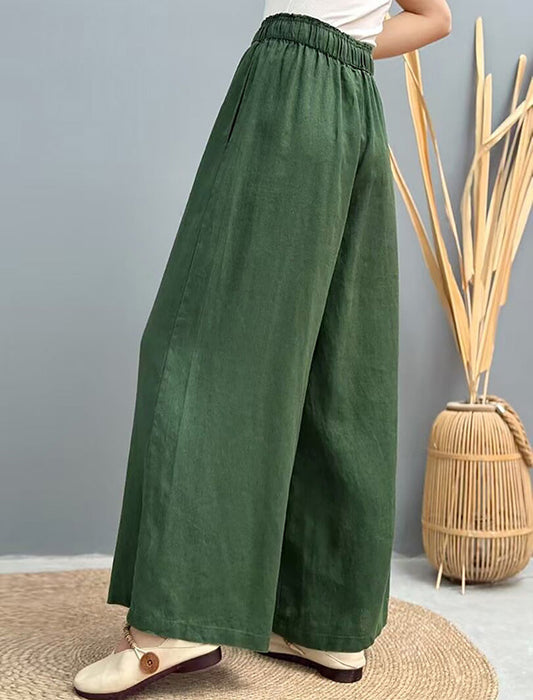 リネンワイドパンツ