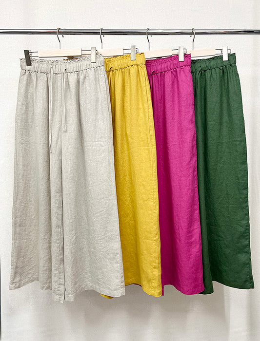 リネンワイドパンツ