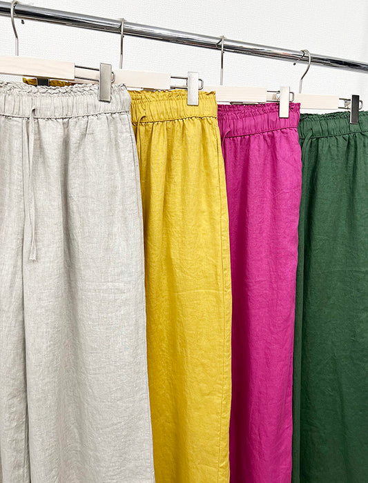 リネンワイドパンツ