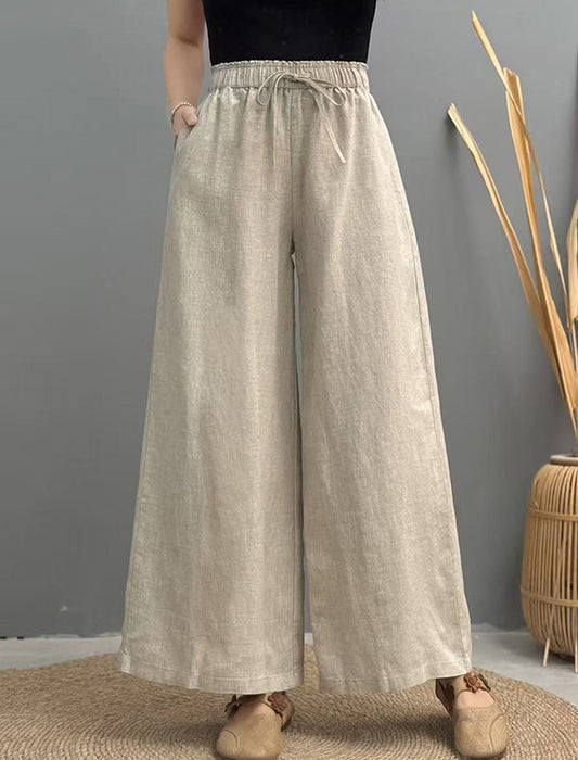 リネンワイドパンツ