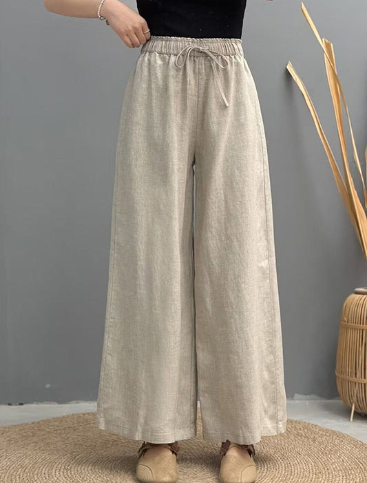 リネンワイドパンツ