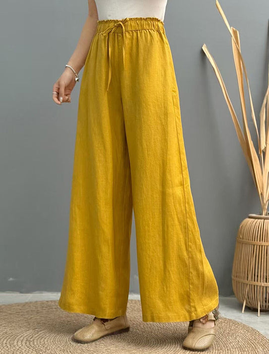 リネンワイドパンツ