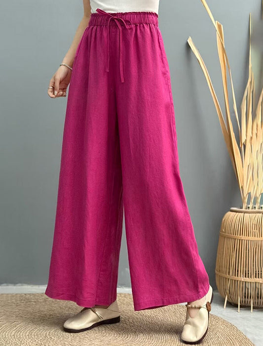 リネンワイドパンツ