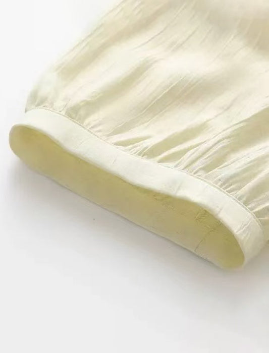 カシュクール風サイドリボンブラウス