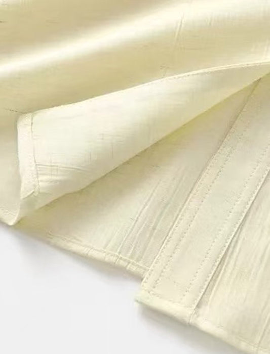 カシュクール風サイドリボンブラウス