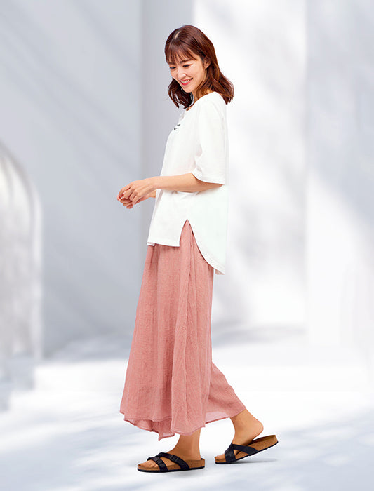 大人の程ゆるシルエットロゴTシャツ