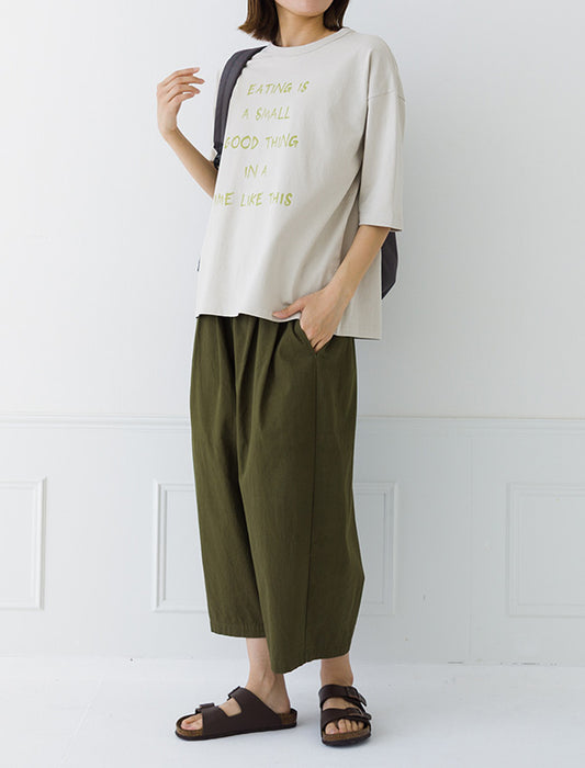 ゆったりプリントTシャツ