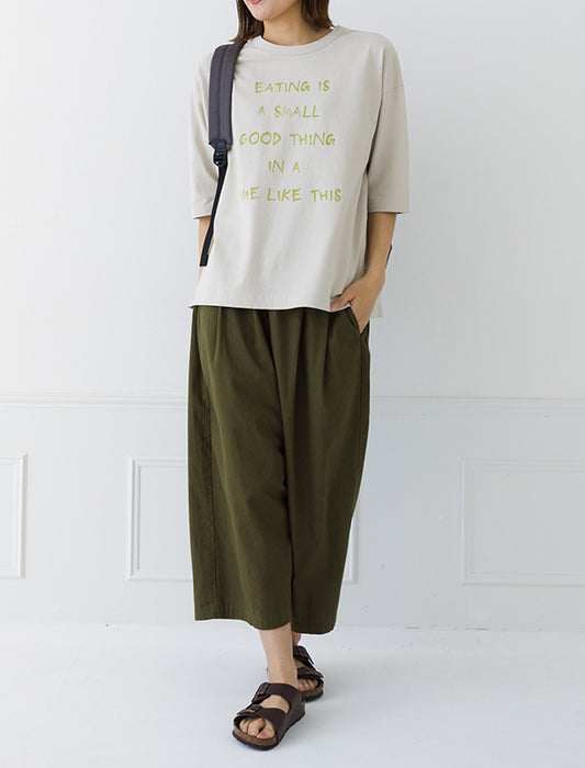 ゆったりプリントTシャツ