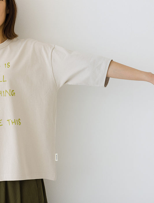 ゆったりプリントTシャツ