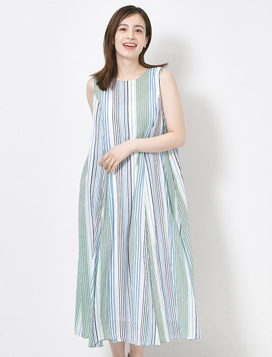 綿ボイル２ＷＡＹエアリーフレアワンピース