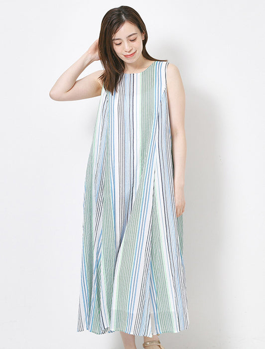 綿ボイル２ＷＡＹエアリーフレアワンピース