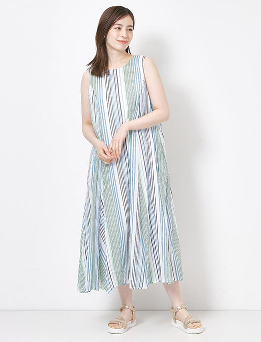 綿ボイル２ＷＡＹエアリーフレアワンピース