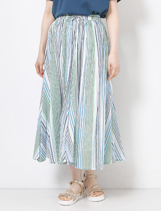 綿ボイルエアリーギャザースカート