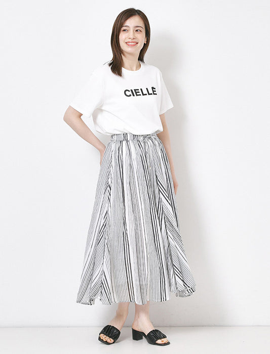 綿ボイルエアリーギャザースカート