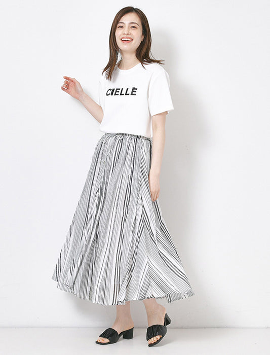 綿ボイルエアリーギャザースカート