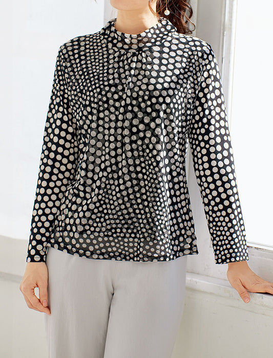 【受注】チュール重ねドットプルオーバー