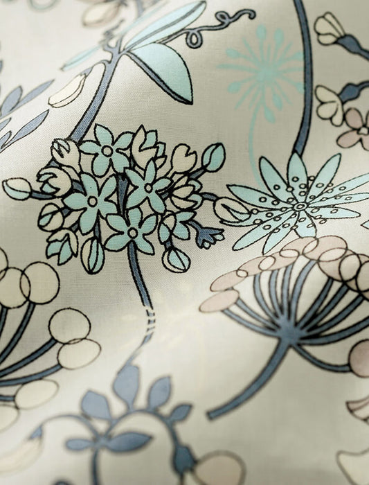 【受注】ボタニカル柄コットンシャツ