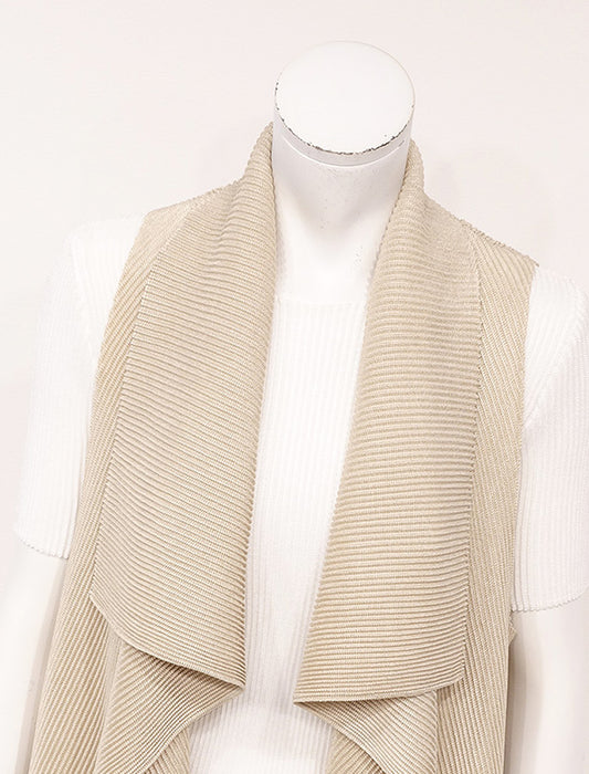 ＜SPECCHIO＞シャトルプリーツ ドレープカラー ベスト