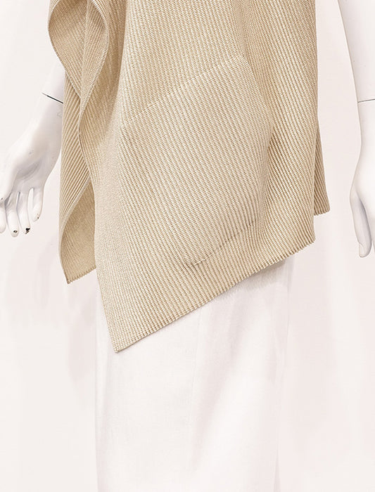 ＜SPECCHIO＞シャトルプリーツ ドレープカラー ベスト