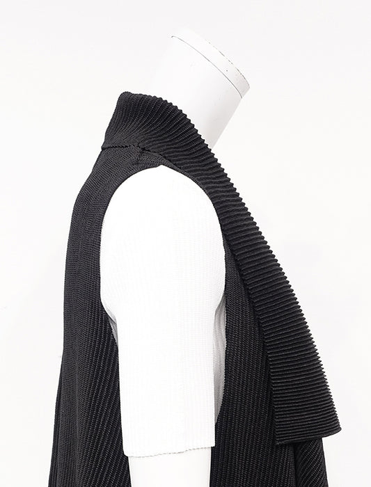 ＜SPECCHIO＞シャトルプリーツ ドレープカラー ベスト