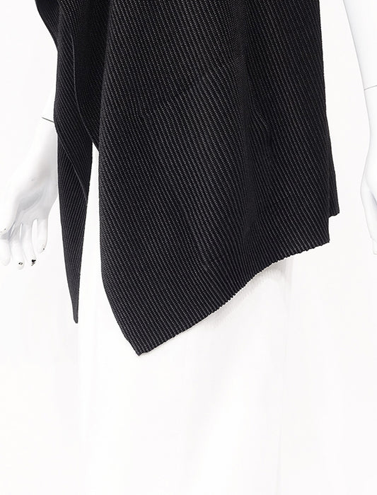 ＜SPECCHIO＞シャトルプリーツ ドレープカラー ベスト