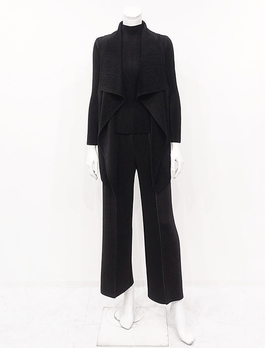 ＜SPECCHIO＞シャトルプリーツ ドレープカラー ベスト