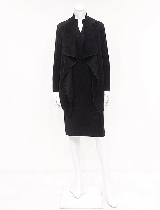 ＜SPECCHIO＞シャトルプリーツ ドレープカラー ベスト