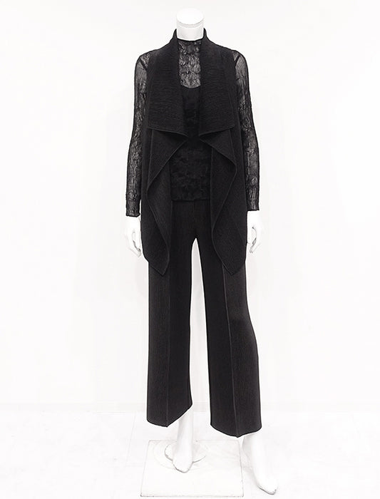 ＜SPECCHIO＞シャトルプリーツ ドレープカラー ベスト