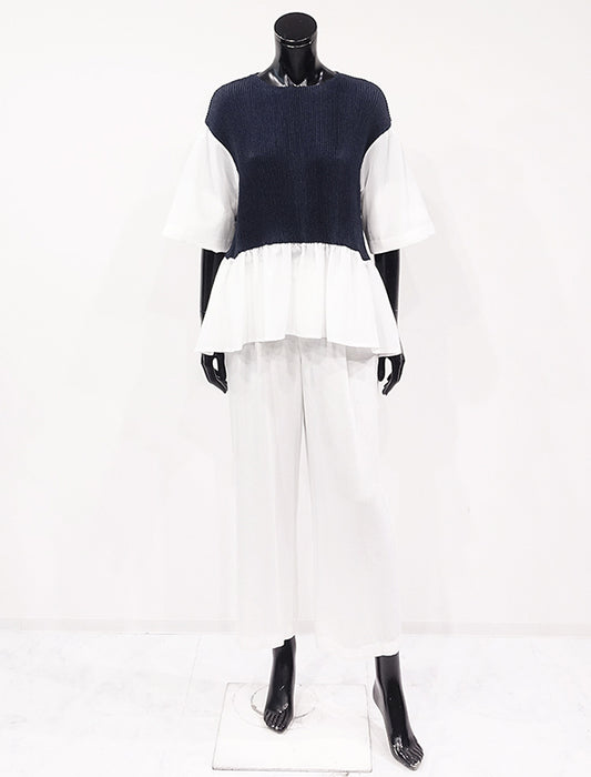 ＜SPECCHIO＞２WAYボリュームスリーブドッキングブラウス