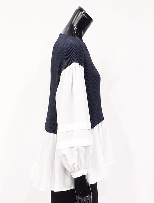 ＜SPECCHIO＞２WAYボリュームスリーブドッキングブラウス