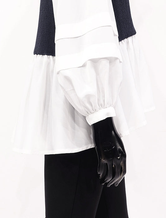 ＜SPECCHIO＞２WAYボリュームスリーブドッキングブラウス
