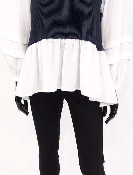 ＜SPECCHIO＞２WAYボリュームスリーブドッキングブラウス