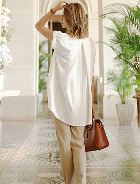 バックプリーツブラウス