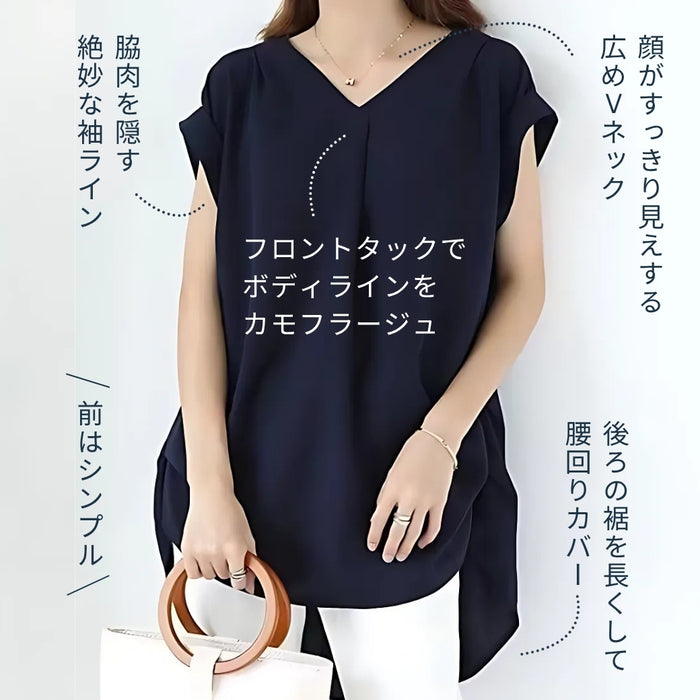 バックプリーツブラウス