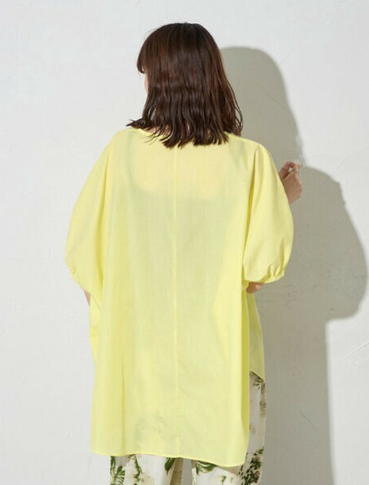 キーネック モモンガ布帛プルオーバー