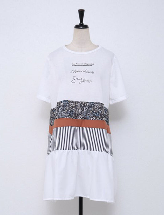 パッチワーク風チュニック