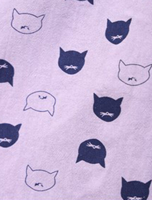 猫顔プリントチュニック