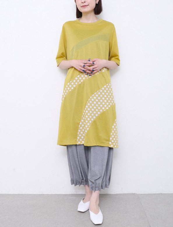 ドット切り替えチュニック 水玉切替チュニック | Northmall（ノースモール）暮らしを素敵に