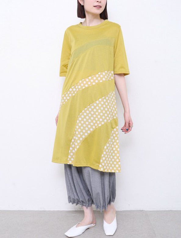 ドット切り替えチュニック 水玉切替チュニック | Northmall（ノースモール）暮らしを素敵に