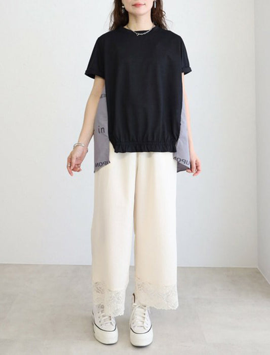 後ろ英字Tシャツ