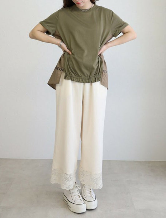 後ろ英字Tシャツ