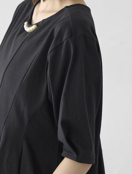 パール付きペプラムTシャツ　