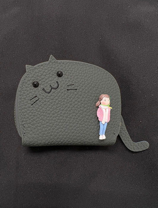 ネコ＆ドールモチーフカードケース