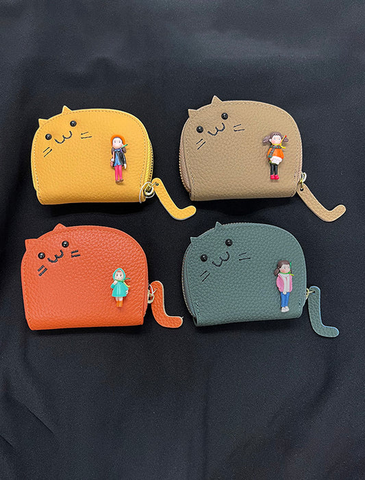 ネコ＆ドールモチーフカードケース