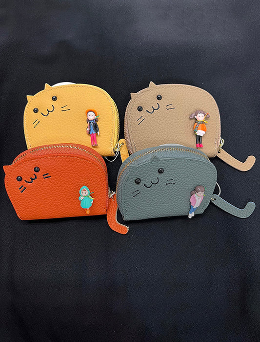 ネコ＆ドールモチーフカードケース