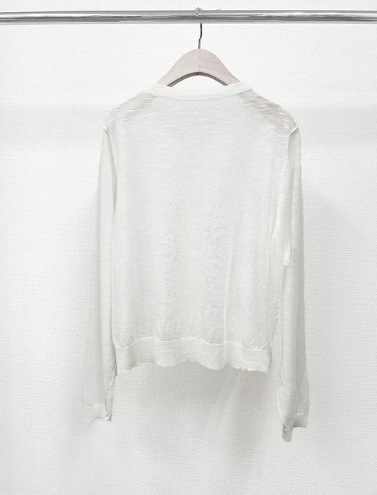 レースフェミニンカーディガン　